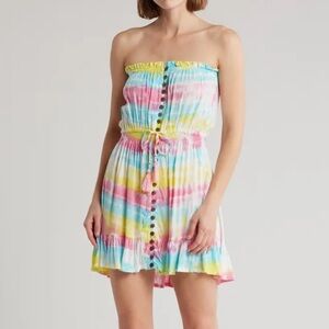 Tiare Hawaii Ryden Tie Dye Strapless Dress